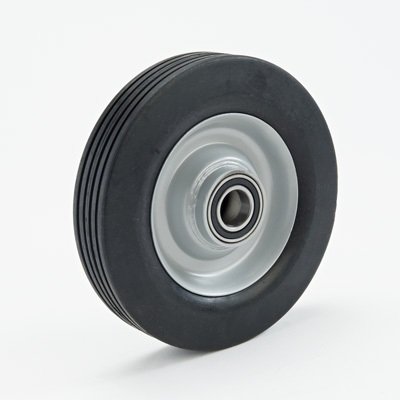 Black Rubber Split Disk Steel Wheel B/B